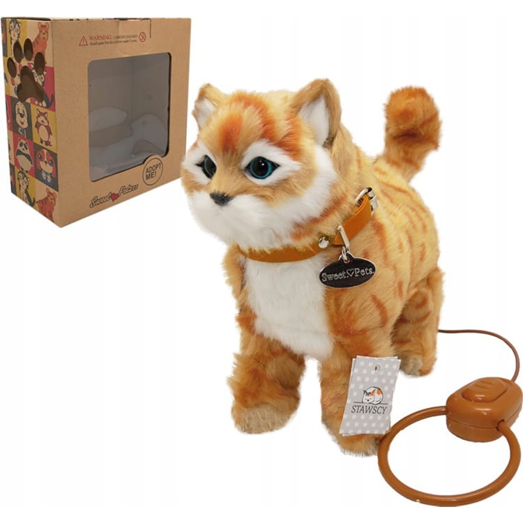 KOTEK NA SMYCZY INTERAKTYWNY KOT PLUSZOWY MASKOTKA STAWSCY CHODZI MIAUCZY 3.jpg