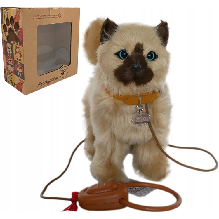 KOTEK NA SMYCZY INTERAKTYWNY KOT PLUSZOWY MASKOTKA STAWSCY CHODZI MIAUCZY.jpg