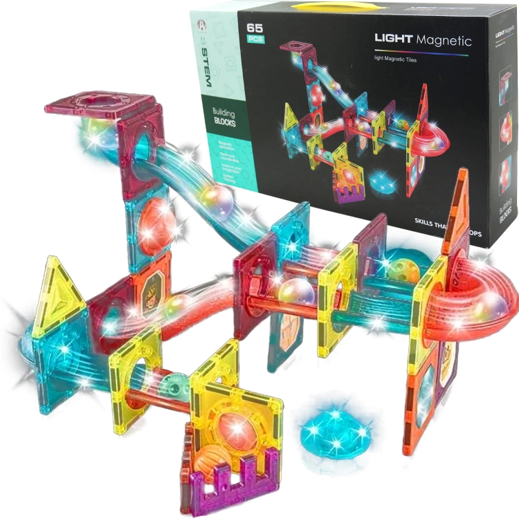 KLOCKI MAGNETYCZNE konstrukcyjne edukacyjne puzzle kolorowe ŚWIECĄCE BMC-1017.jpg