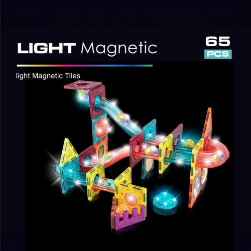 KLOCKI MAGNETYCZNE konstrukcyjne edukacyjne puzzle kolorowe ŚWIECĄCE BMC-1017 6.jpg