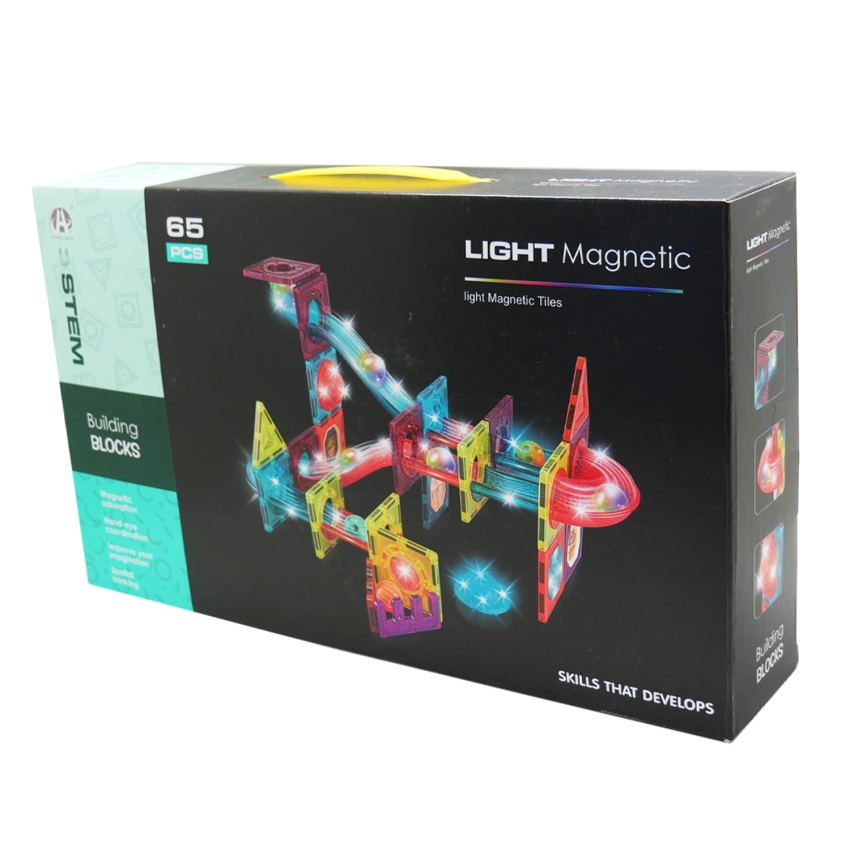 KLOCKI MAGNETYCZNE konstrukcyjne edukacyjne puzzle kolorowe ŚWIECĄCE BMC-1017 2.jpg