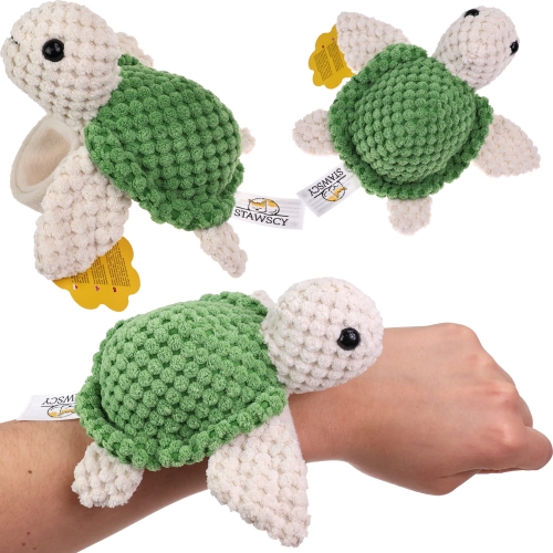 Żółw Morski Opaska Na Rękę Pluszowa Bransoletka Maskotka Pluszak Crochet Stawscy zielony 0.jpg