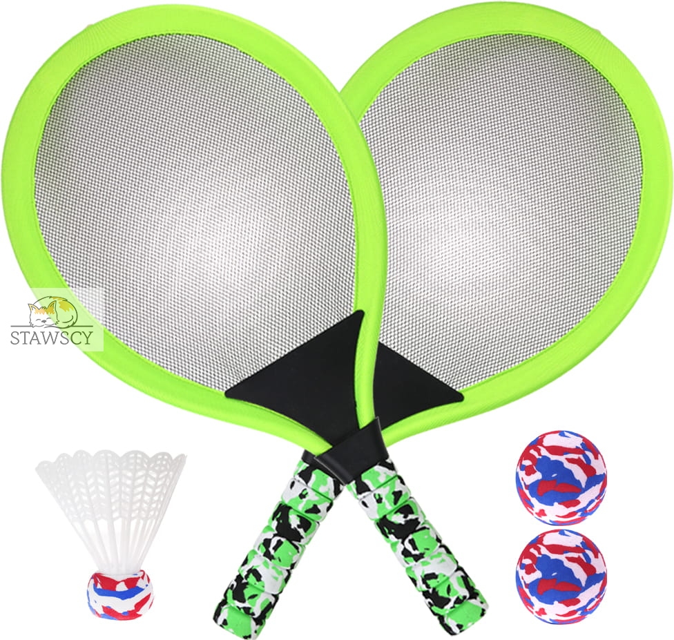 BADMINTON RAKIETKA DO GRY ZABAWY PIŁKA LOTKA STAWSCY ZIELONA.jpg