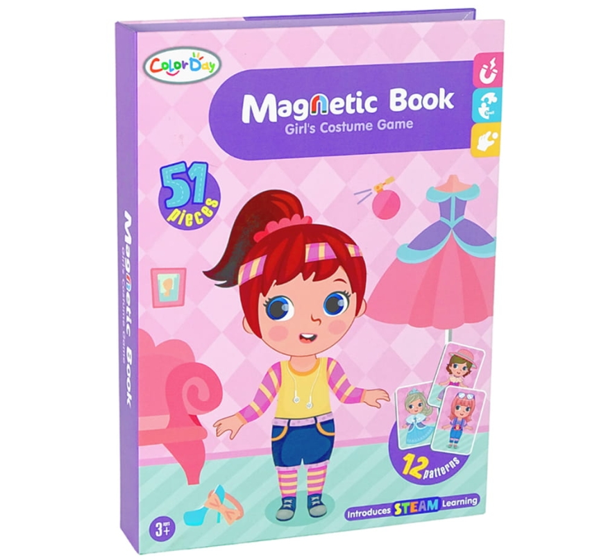 Puzzle Układanka Ubieranka Lalki Stawscy Magnetyczne Książka Magnetyczna Zabawka Kreatywna 7.jpg
