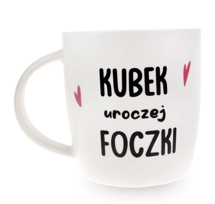 Porcelanowy Kubek z Napisem do Kawy Herbaty Zapakowany na Prezent w Dekoracyjne Pudełko FOKA - Kubek uroczej foczki.jpg