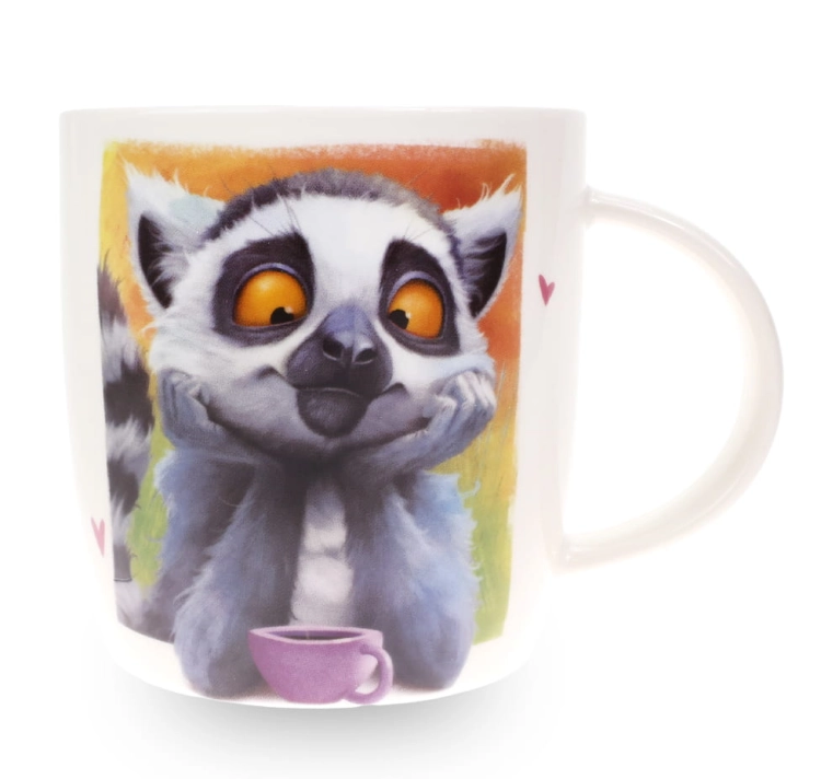Porcelanowy Kubek Stawscy z Napisem do Kawy Herbaty Zapakowany na Prezent w Dekoracyjne Pudełko LEMUR - Kubek wiecznego Marzyciela 2.jpg