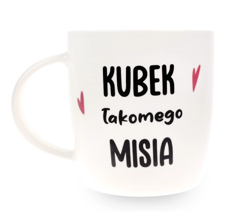 Porcelanowy Kubek z Napisem do Kawy Herbaty Zapakowany na Prezent w Dekoracyjne Pudełko PANDA - Kubek Łakomego Misia.jpg