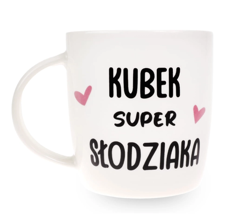 Porcelanowy Kubek z Napisem do Kawy Herbaty Zapakowany na Prezent w Dekoracyjne Pudełko PANDA RUDA - Kubek Super Słodziaka.jpg