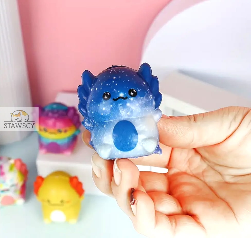 Aksolotl Kolorowy Gniotek Antystresowy Sensoryczny Squishy Piankowy Stawscy 2.jpg