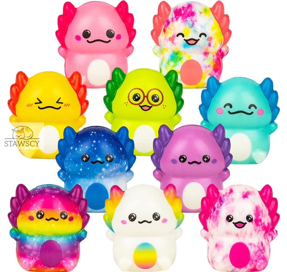 Aksolotl Kolorowy Gniotek Antystresowy Sensoryczny Squishy Piankowy Stawscy.jpg