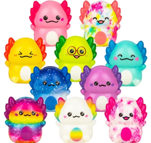 Aksolotl Kolorowy Gniotek Antystresowy Sensoryczny Squishy Piankowy Stawscy.jpg