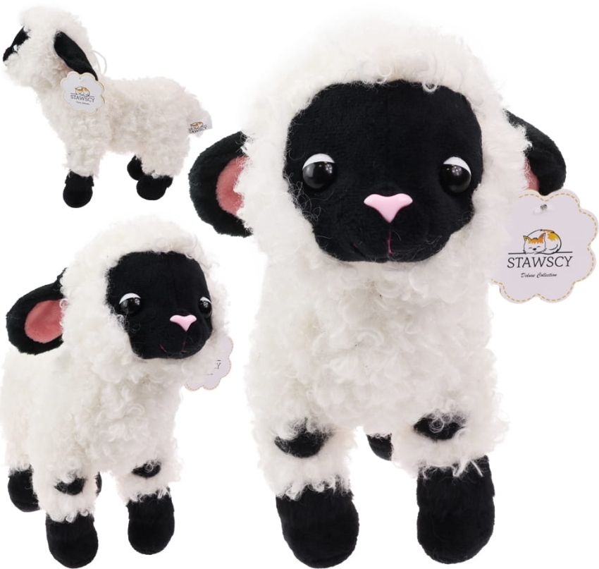 Owieczka Owca Waliserska z czarną mordką pyskiem Maskotka Pluszowa Pluszak Stawscy 5.jpg