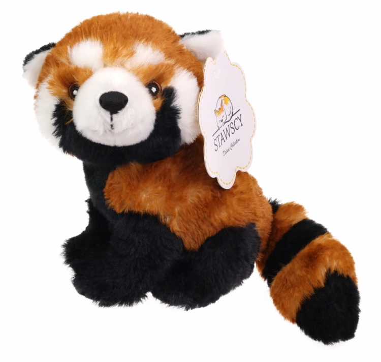 PANDA RUDA Maskotka Przytulanka Poduszka z Maskotką Zestaw na Prezent narodziny urodziny 2.jpg