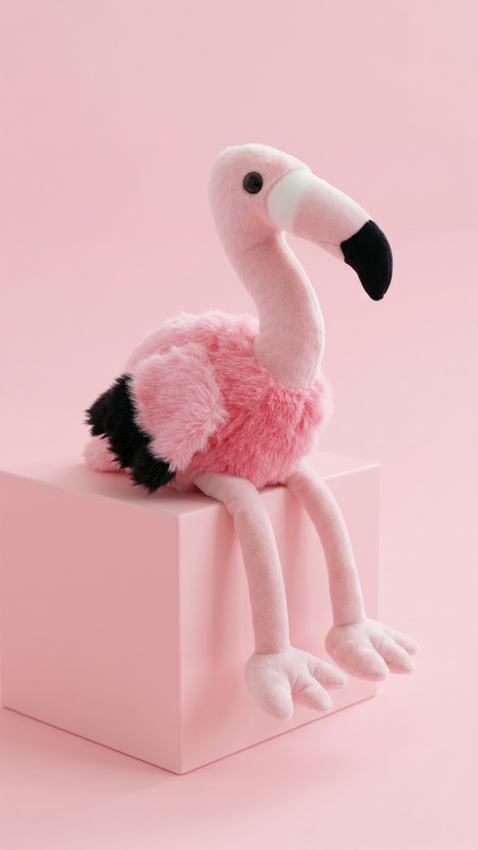 Pluszowy Flaming Ptak Maskotka Pluszak 4.png