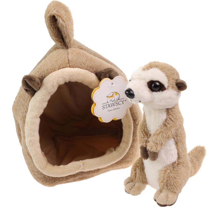 Surykatka w domku Maskotka Pluszowa Pluszak Stawscy Domiśki 3.jpg