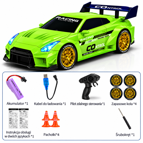 SAMOCHÓD auto DO DRIFTU do driftowania napęd 4X4 zdalnie sterowany PARA wodna i efekty LED 4.png