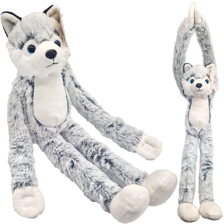 HUSKY PIESEK NA RZEPY WISZACA STAWSCY MASKOTKA PLUSZOWY 4.jpg